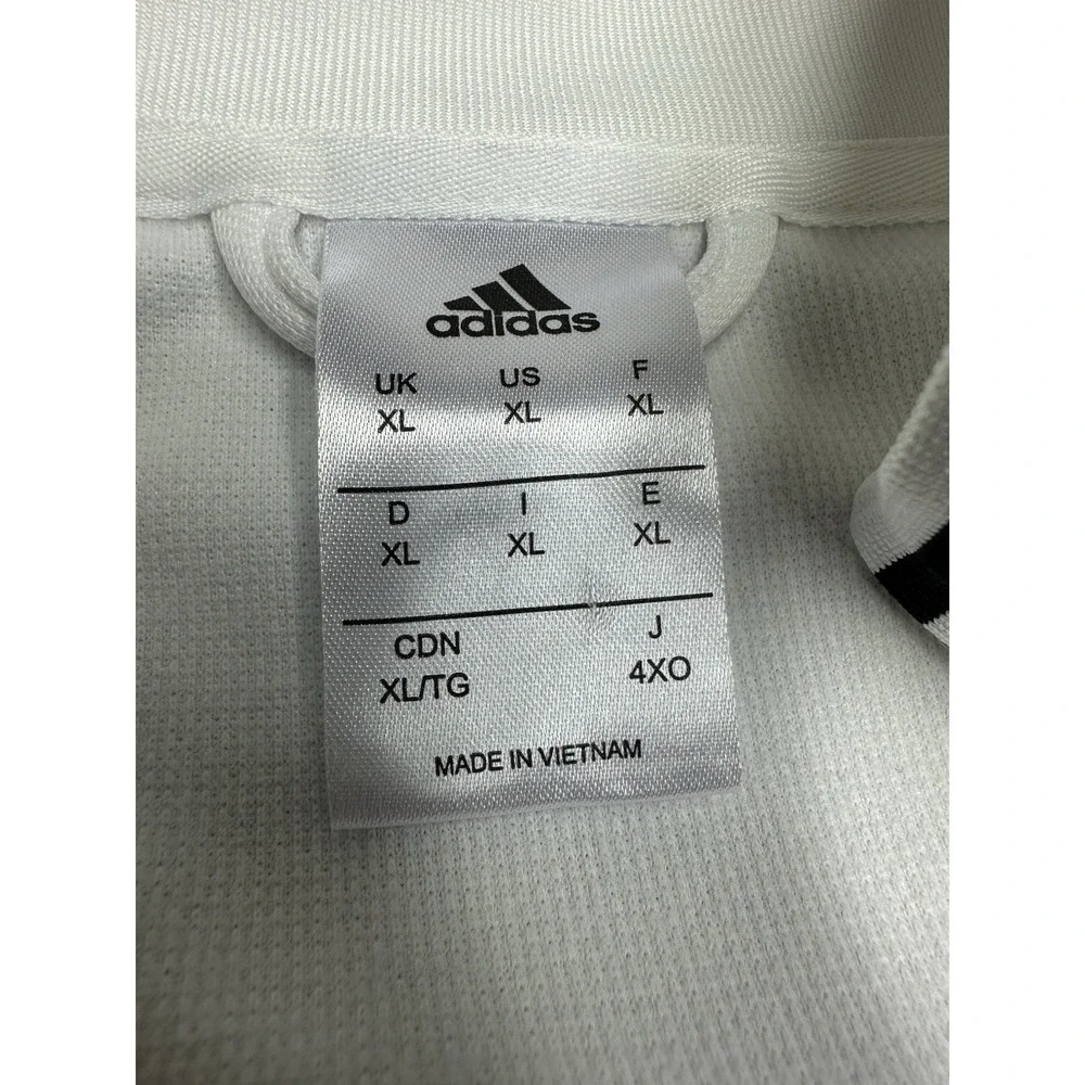 Adidas Deutscher Fussball-Bund Germany Soccer White Full Zip Track Jacket XL